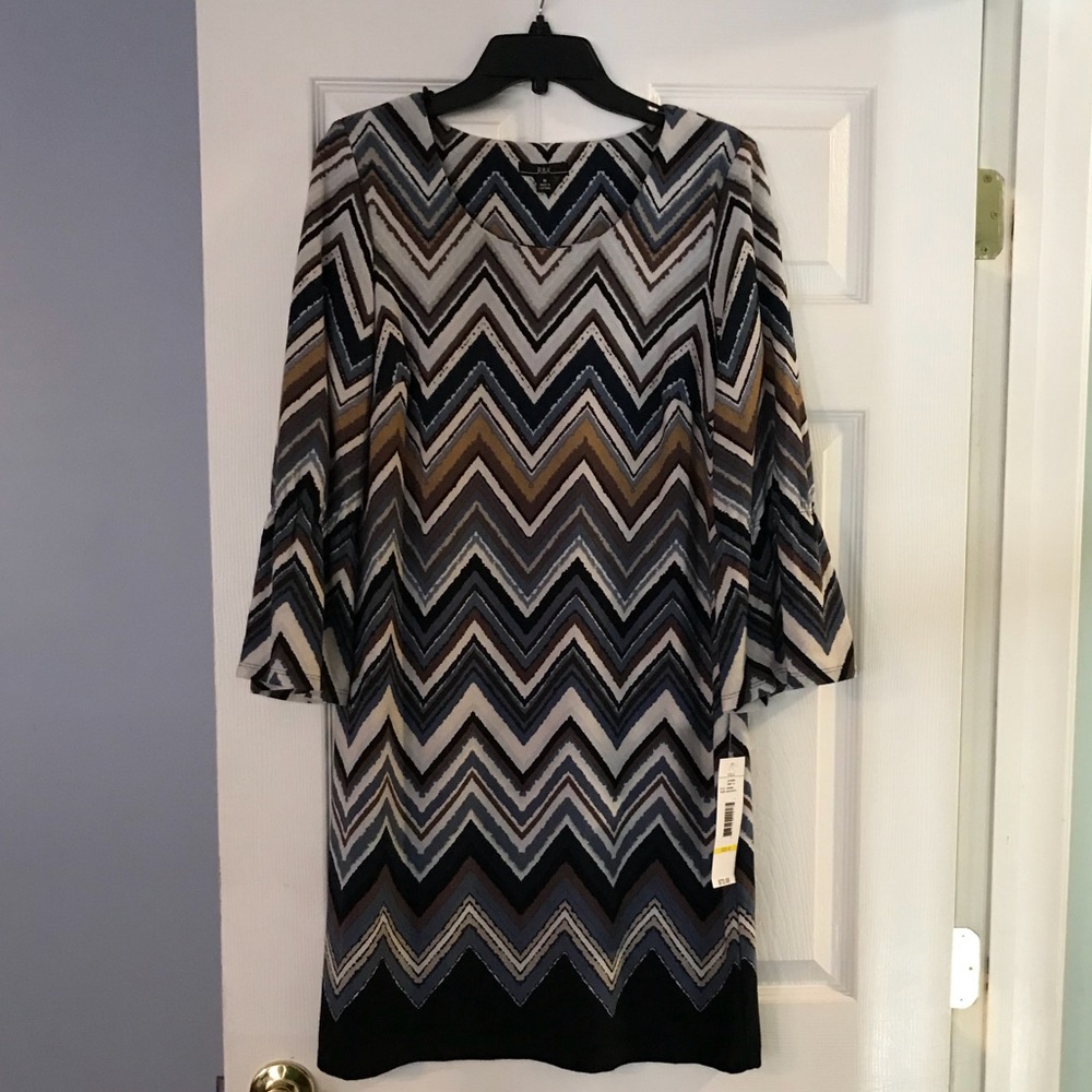 R&K size medium chevron style dress